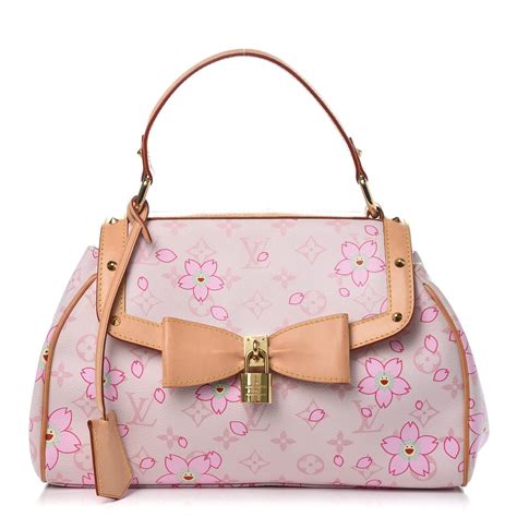 LOUIS VUITTON Monogram Cherry Blossom Sac Retro Pink